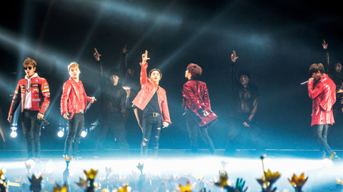 BIGBANG at their concert on Sept. 24, 2015 in Taiwan.
