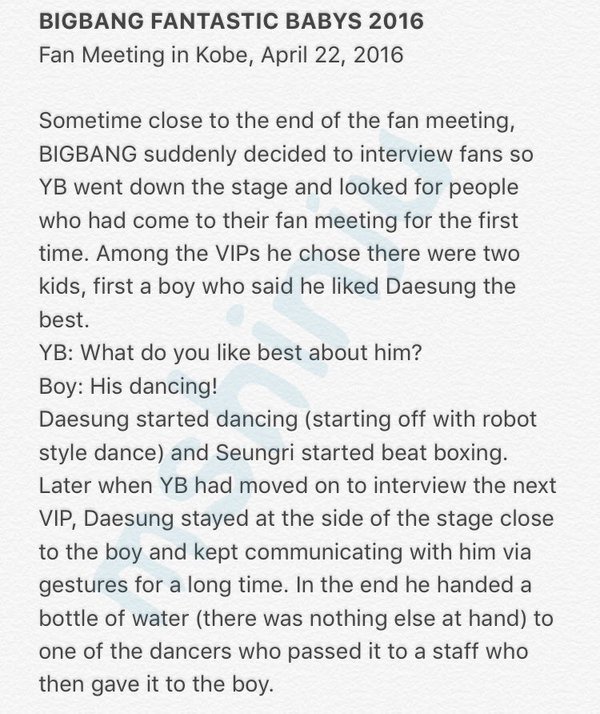 BIGBANG Fan Meeting Kobe Day 1 MShinju Reports (3)