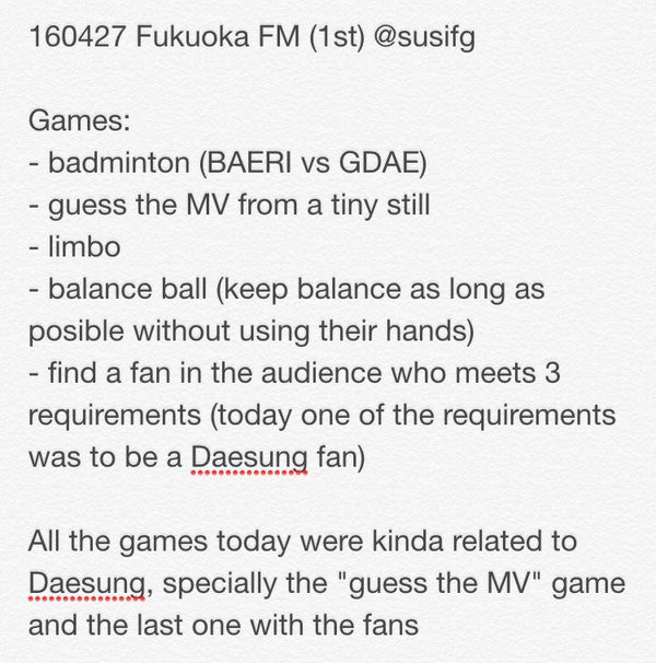 Fukuoka FM BIGBANG 2016-04-27 Event 1 And 2 (3)