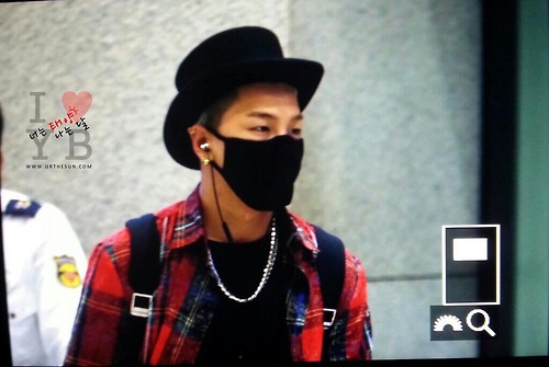 Taeyang Incheon airport back from LA 20140516 #8BBGER8 #BIGBANG...